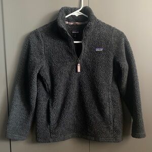 Patagonia Girls’ Los Gatos Quarter Zip In Forge Grey